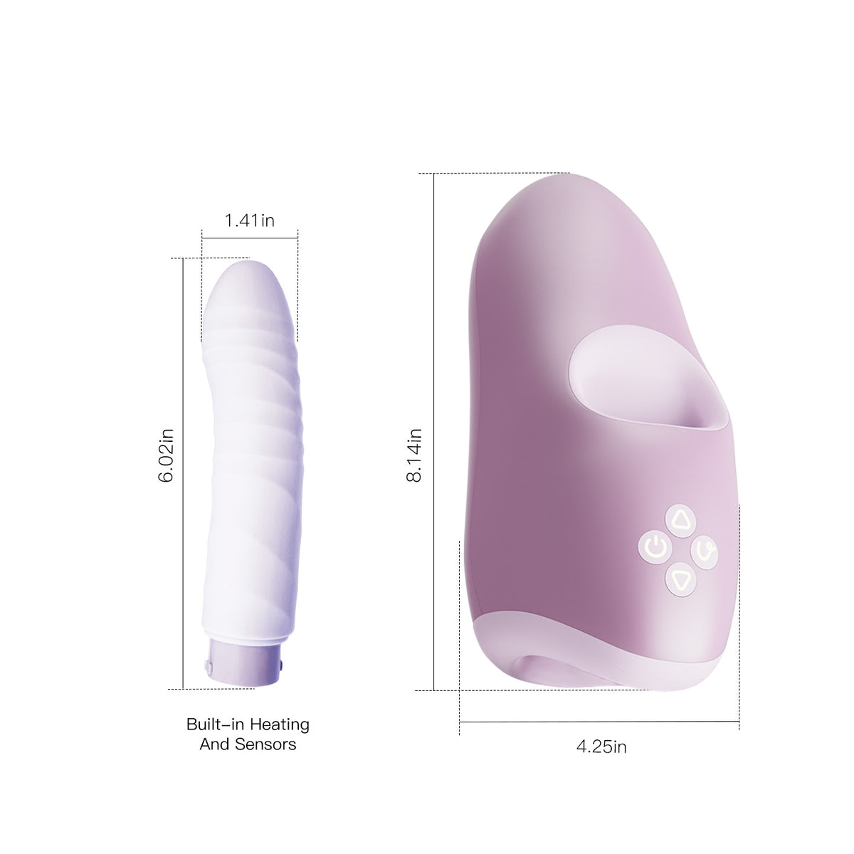 Umove Mira Long Distance Interactive AI-Powered Remote Control Vibrating Dildo with Advanced Touch-Sense Technology Teledildonics Device